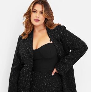 NEW WITH TAG - 	Studded Oversized Blazer